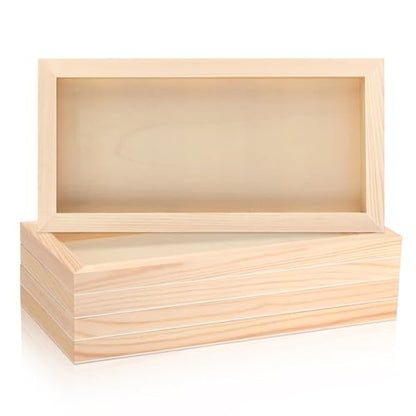FSWCCK 5 Pack 6 x 12 inch Wood Panel Boards, Unfinished Wood Canvas Panels for Crafts, Painting Canvas, DIY Art Projects, Pouring, Arts Use with Oils, Acrylics - size: 6"X 12" 5 Pack