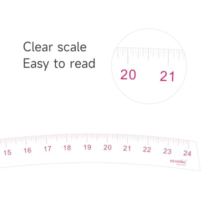 KEARING 24" Vary Form Curve Ruler - Clear French Hip Pattern Making Ruler - style: 6324(24")