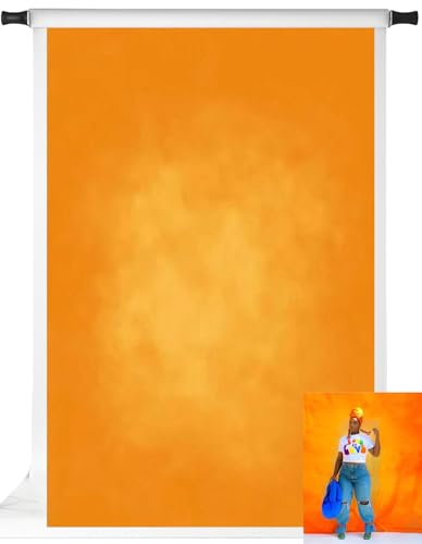 Kate Orange Photography Backdrops Abstract Photo Backdrop Poratrait Background for Photoshoot, 6.5x10ft - color: orange, size: 6.5x10ft