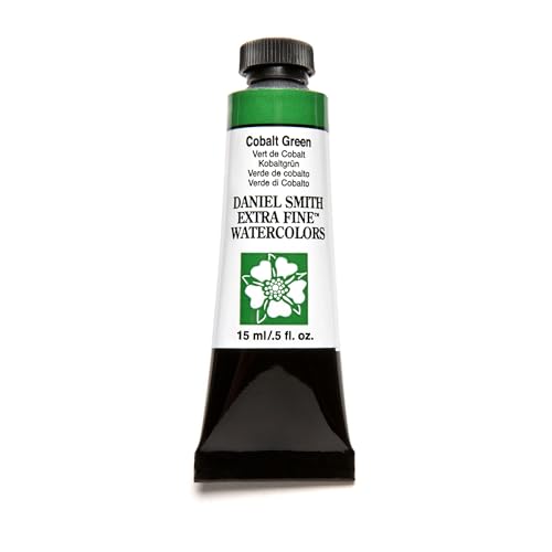Daniel Smith Extra Fine Watercolor Paint, 15ml Tube, Cobalt Green, 284600026, 0.51 Fl Oz (Pack of 1) - color: Cobalt Green