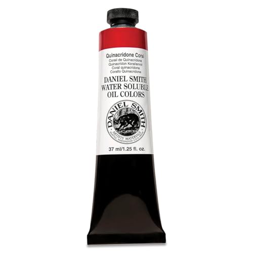 Daniel Smith Water Soluble Oil Color Paint, 37ml Tube, Quinacridone Coral, 284390020 - color: Quinacridone Coral