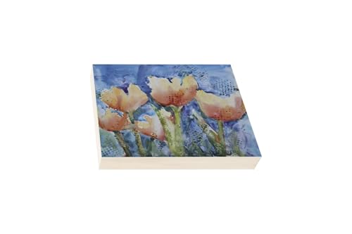 Da Vinci Pro Ultra Smooth Wood Canvas Gesso Board - 2" Deep, 10x10 Pack of 4 White Acrylic Polymer Gesso Panels for Painting Fine Portraits and Ultra Fine Detail Illustrations and Artwork - size: 10x10"