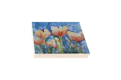 Da Vinci Pro Ultra Smooth Wood Canvas Gesso Board - 2" Deep, 10x10 Pack of 4 White Acrylic Polymer Gesso Panels for Painting Fine Portraits and Ultra Fine Detail Illustrations and Artwork - size: 10x10"