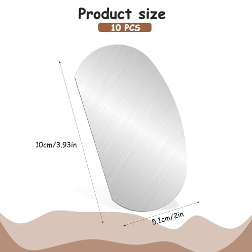 10Pcs Stainless Steel Clay Scraper, Steel Pottery Tools Clay Ribs DIY Ceramics Sculpting Tools Smooth Scraper Sculpture Cutter Crafts Tool Kits for Texturing Artists Modeling Potter