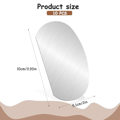 10Pcs Stainless Steel Clay Scraper, Steel Pottery Tools Clay Ribs DIY Ceramics Sculpting Tools Smooth Scraper Sculpture Cutter Crafts Tool Kits for Texturing Artists Modeling Potter