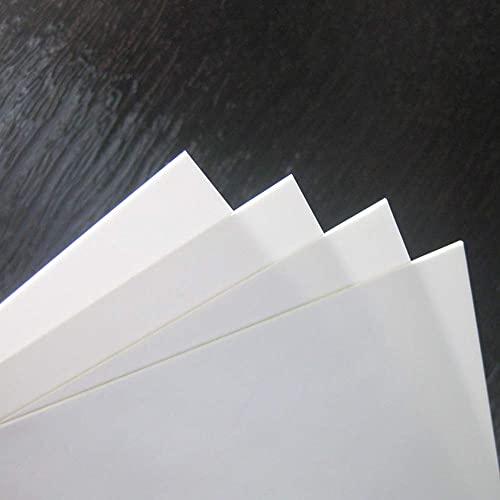 ABS0915 4pcs 1.5mm Thickness 200mm x 250mm White ABS Sheets 9.84'' x 7.87'' x 0.06'' ABS Styrene Sheets for Model Train Layout New (1.5mm) - size: 1.5mm