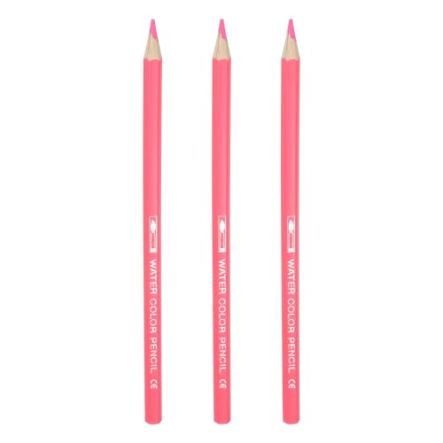 PATIKIL Watercolor Pencils, Light Pink Color Pencil Set Sketch Coloring Drawing Colored Pencils Bulk Artist Drawing Supplies for Adult Coloring Book Blending, 3 Pcs - color: Light Pink