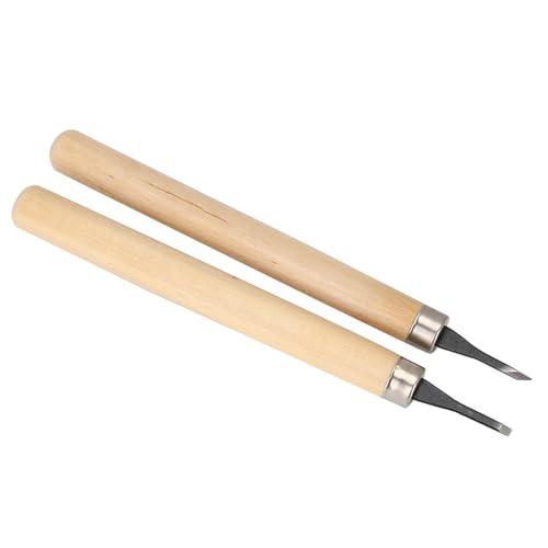 4Pcs Wood Carving Knife, Carving Chisels Manual Sharpener Carving Tools Set for Woodworking Wood Engraving Rubber Stamp Pattern Carving Craft Projects(#2) - color: #2