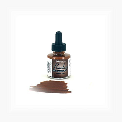 Dr. Ph. Martin's Bombay India Ink (23BY) Ink Bottle, 1.0 oz, Van Dyke Brown, 1 Bottle
