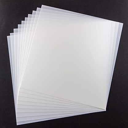10PCS 7mil Blank Mylar Stencil Sheets,12X12 inch Milky Translucent PET Blank Stencils Sheets,Template Material for Cutting Machines, Laser Cutting, Food-Safe Craft Plastic - size: 7mil, 12" x 12”, 10 Pack