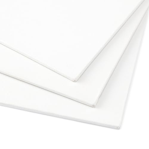 New York Central Portrait-Smooth Artist Canvas Panel 6x6 - Professional Quality 100% Cotton Canvas Panels for Painting - Ideal for Painting, Acrylics, Oils - size: 6x6"