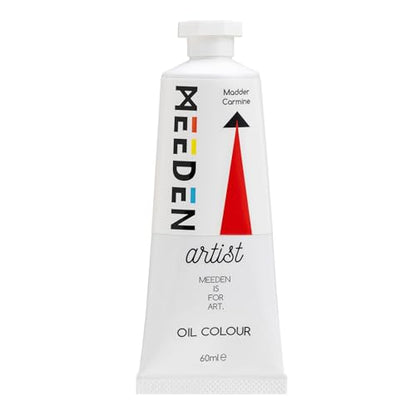 MEEDEN Artist Grade Oil Paint: Madder Carmine - 60ml/2oz Tube | Professional Art Paints and Supplies for Canvas Painting - color: Madder Carmine, size: 2 Fl Oz (Pack of 1)