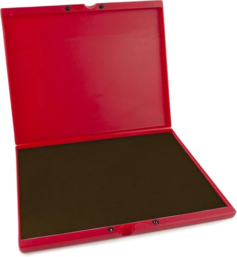 MaxMark Industrial Stamp Pad - Extra Large 9.25" x 12.25" Stamp Pad - Brown Ink - color: Brown, size: 9.25" x 12.25"