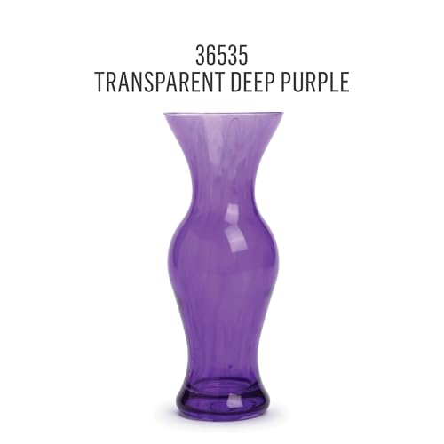 FolkArt Murano Transparent Acrylic Glass Paint, Deep Purple, Perfect for Indoor and Outdoor Arts and Crafts Projects, 2 fl oz, 36535 - color: Transparent Deep Purple, style: Transparent