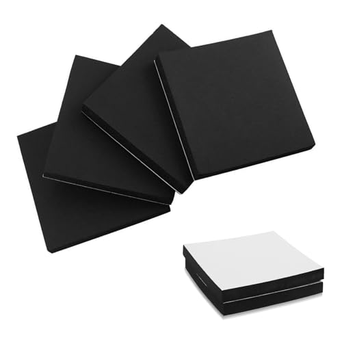 Foam Padding Sheets with Adhesive Backing - Self Stick Neoprene Insulation Foam,8PCS 1/2 Inch Thick X 4 Inch Long X 4 Inch Wide - Closed Cell Foam Sheet Square Pad (8) - size: 4 inch X 4 inch X 1/2 inch