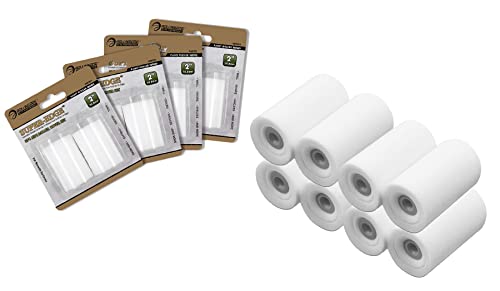 ROLLINGDOG 2 Inch Mini Foam Paint Roller Covers Paint Roller Sleeves - color: 8pc 2" Concave Roller