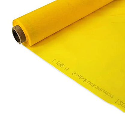 INTBUYING Silk Screen Mesh Screen Printing Fabric 200 Mesh (80T) Yellow 3 Yards Long 50 Inches Wide - color: 200 Mesh (80t) Yellow, size: 50-Inches-Wide