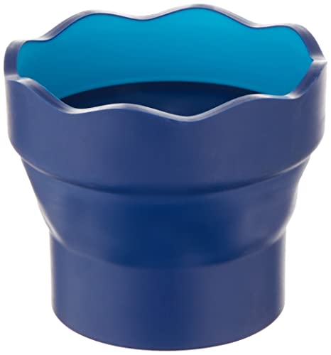 Faber Castell Plastic Click and Go Water Cup, Blue - color: Blue