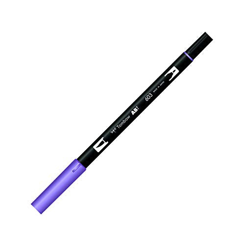 Tombow ABT 603 Dual Brush Pen - Periwinkle - color: 603 Periwinkle