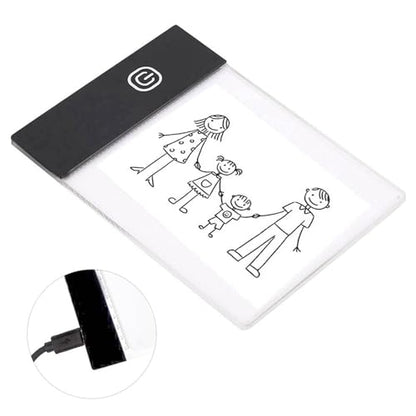 Msiud A6 LED Tracing Light Board, Adjustable Brightness Control for Art | Drawing Sketching Projects, Flip Book Creation, Animation Frame Development, Stencil Transfer Applications, Artwork Copying