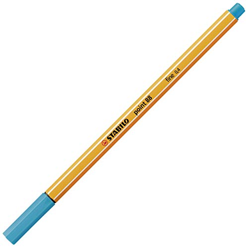 STABILO Point 88 Fineliner, Light Blue, 0.4 mm - color: Light Blue, size: 1 Count