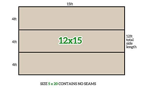 All Purpose Canvas Drop Cloths - Drop Cloth for Painting, Floor Cover, Heavy Duty Protection for Furniture & Surfaces, Reusable Painters Canvas Tarp for Renovation & Home (12x15) - size: 1 Pack - 12x15