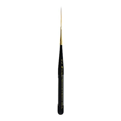 Princeton Mini-Detailer Liner Brush, Synthetic, Short Handle, Size 30/0 inch, 1 Count - color: Black, size: 30/0
