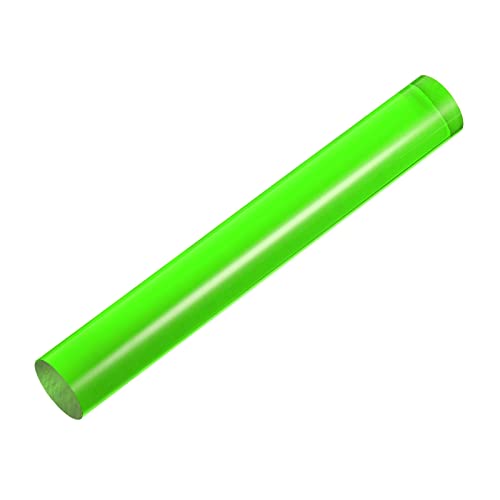 HARFINGTON Acrylic Clay Roller 7.28 Inch x 1 Inch Solid Non-Stick Plastic Round Tube Roller Polymer Clay Rod Fondant Rolling Pin for Shaping, Sculpting, Modeling DIY Crafts, Green - color: Green, size: 7.28 Inch x 1 Inch