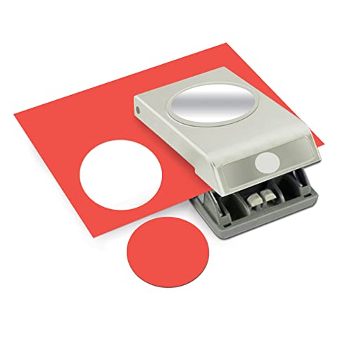 EK Tools Circle Paper Punch, 2.5-Inch, New Package , White - size: 2.5 Inch