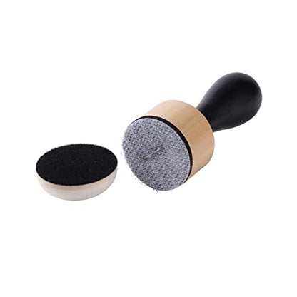 Mini Ink Blending Brushes Tools with Replacement Round Foams Refills Round Stackable Jars Storage Cases Set for Scrapbooking Painting Art Supplies Hand Tool Craft Cardmaking Drawing - color: 1 Tool+12 Domed Foams+10 Stackable Jars