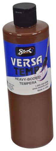Sax - 1440688 Versatemp Heavy-Bodied Tempera Paint, Brown, 1 Pint