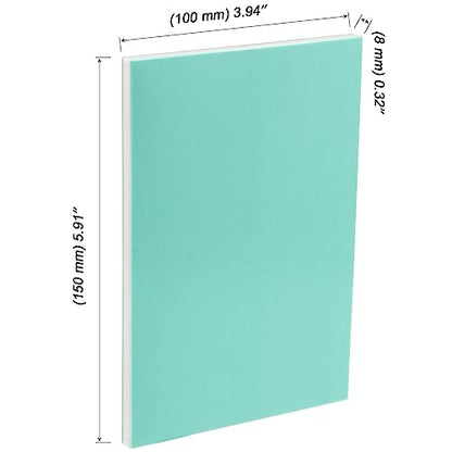 MOUYAT 10 Pack 4 x 6 Inch Green White Rubber Carving Blocks, Linoleum Block Stamp for Printmaking, Soft Rubber Crafts, DIY Craft Project - color: Green, size: 4x6 Inch 10 PCS