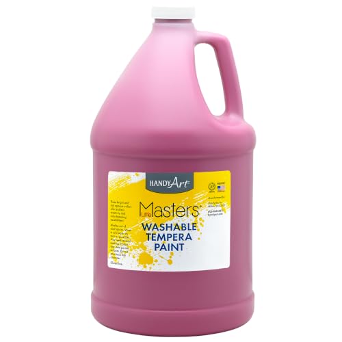 Handy Art Little Masters Washable Tempera Paint, Magenta, Gallon 128 oz - color: Magenta, size: 128 Fl Oz