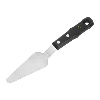 HARFINGTON No.10 Painting Palette Knife Stainless Steel Pointy Spatula Pallet Knife with Wood Handle for Oil Acrylic Paint Canvas Color Mixing Spreading