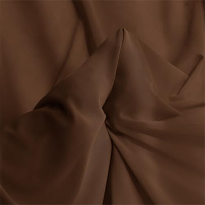 Manyshofu Brown Mesh Fabric by The Yard 4-Way Stretch, 60 Wide (1 Yard) - color: Brown, size: 1 Yard