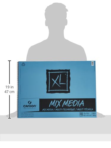 Canson XL Mix Media Pad 18X24 - size: 18x24, style: Mixed Media