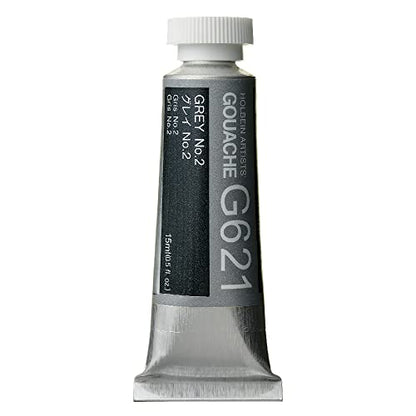 Holbein Artists Gouache Grey No.2 15ml (A)
