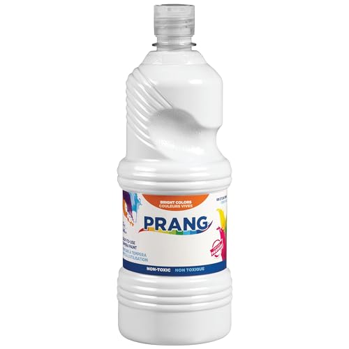 Prang Ready-to-Use Tempera Paint, White, 32 Oz., 1 Count - color: White