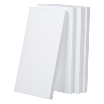 Crafare 4 Pack Craft Foam Blocks 14x7x1in Styrofoam Sheets for Art Projects | For school, sculpt, floral, model. These rectangular polystyrene bricks cut easily. - size: 14x7x1inch 4pcs