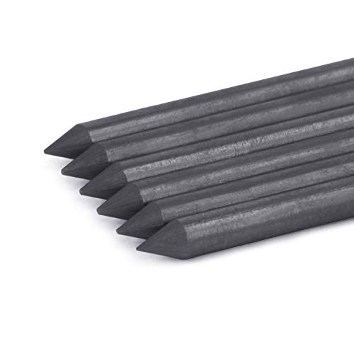 JIAHG 6 Pcs HB 5.6mm Charcoal Lead Refills Mechanical Pencil Lead Professional Artist Sketch Pencil Refills Automatic Graphite Pencil Lead Refills for Students Drawing Sketching Art Supplies - color: 6pcs 5.6mm Lead Refills-HB