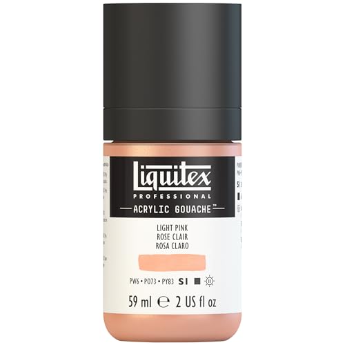 Liquitex Acrylic Gouache, 2-oz (59ml) Bottle, Light Pink - color: Light Pink