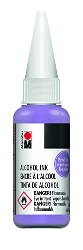Marabu Alcohol Ink - Pastel Lilac - Whisper Softly in the Breeze, Capturing the Tender Embrace of Spring's Gentle Caress - 20ml Bottle