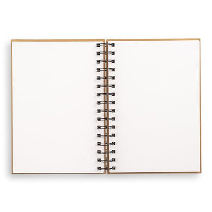 Sketchbook 5.5 x 8" Kraft Spiral Hardcover Mixed Media Sketchbook for Drawing: Acid-Free Quality Paper (128 pages) (Union Square & Co. Sketchbooks)