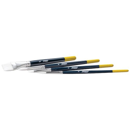Prang Hobby Paint Brush Set, Assorted Sizes, 4 Brushes - size: 4 Count (Pack of 1)