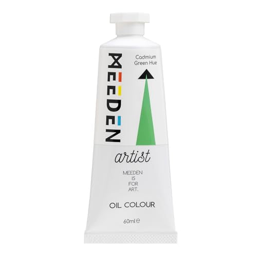 MEEDEN Artist Grade Oil Paint: Cadmium Green Hue - 60ml/2oz Tube | Professional Art Paints and Supplies for Canvas Painting - color: Cadmium Green Hue, size: 2 Fl Oz (Pack of 1)