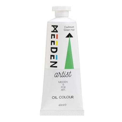 MEEDEN Artist Grade Oil Paint: Cadmium Green Hue - 60ml/2oz Tube | Professional Art Paints and Supplies for Canvas Painting - color: Cadmium Green Hue, size: 2 Fl Oz (Pack of 1)