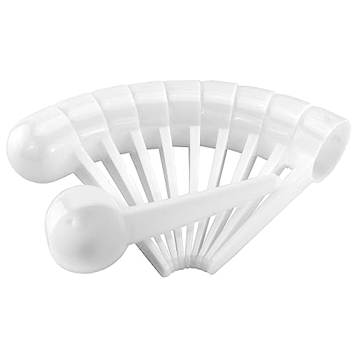 Coffee Scoops/Tablespoon Plastic Measuring Spoons (10-Pack); Ideal for Kitchen & Pantry Storage