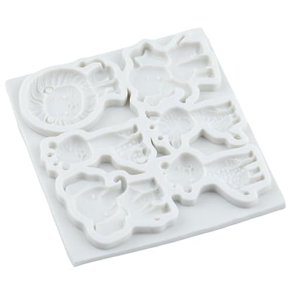 Animal Polymer Clay Mold Lion Elephant Giraffe Silicone Molds - color: Style R