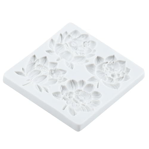 Animal Lotus Flower Polymer Clay Mold Cat Dog Owl Silicone Molds - color: Style B