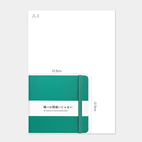 5x5" Sketchbook,Pocket Hardcover Notebooks,Sketch Books for Drawing Writing | 80gsm Blank Pages,96Sheet/192Pages,PU Leather Cover,Portable Small Size for Sketching,Diary Memo Planner.Dark Green - color: A-PU-dark green